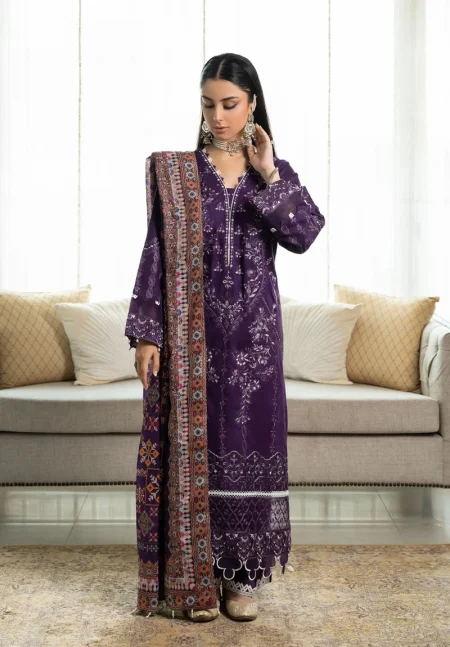 Aik Samah Embroidered Lawn-'24 VOL. 2-LOOK 03