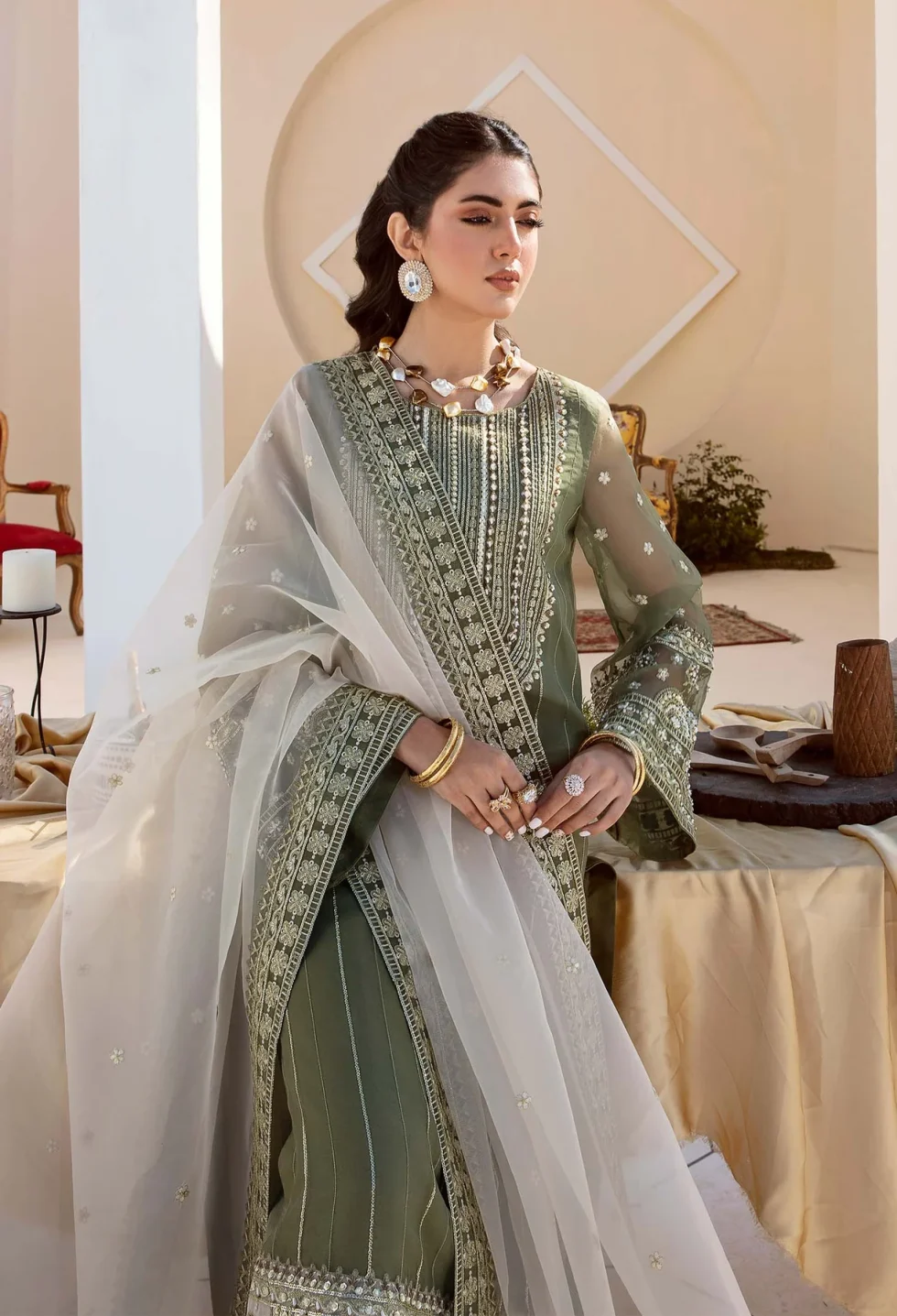 Akbar Aslam- Organza Suit-REHEMA-02