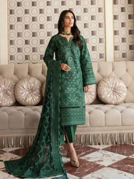 Gulaal Luxury Lawn Embroidered Unstitched 3pcs- What U Wear