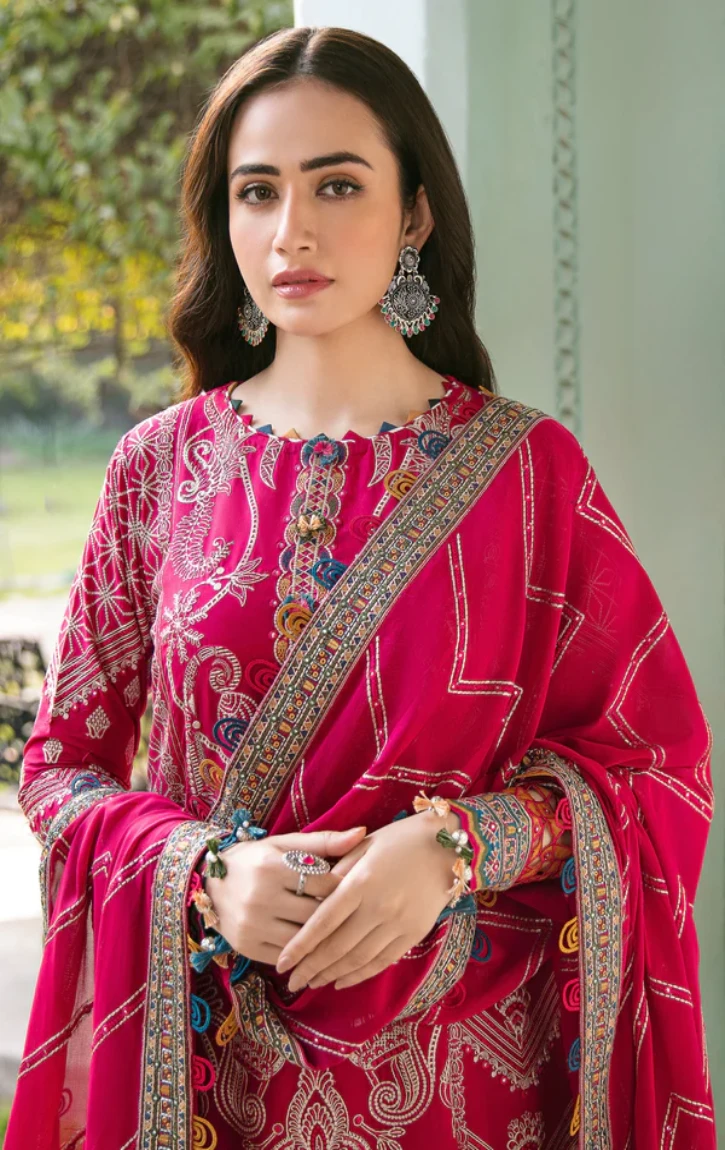 Jazmin EMBROIDERED LUXURY LAWN SL22-D2