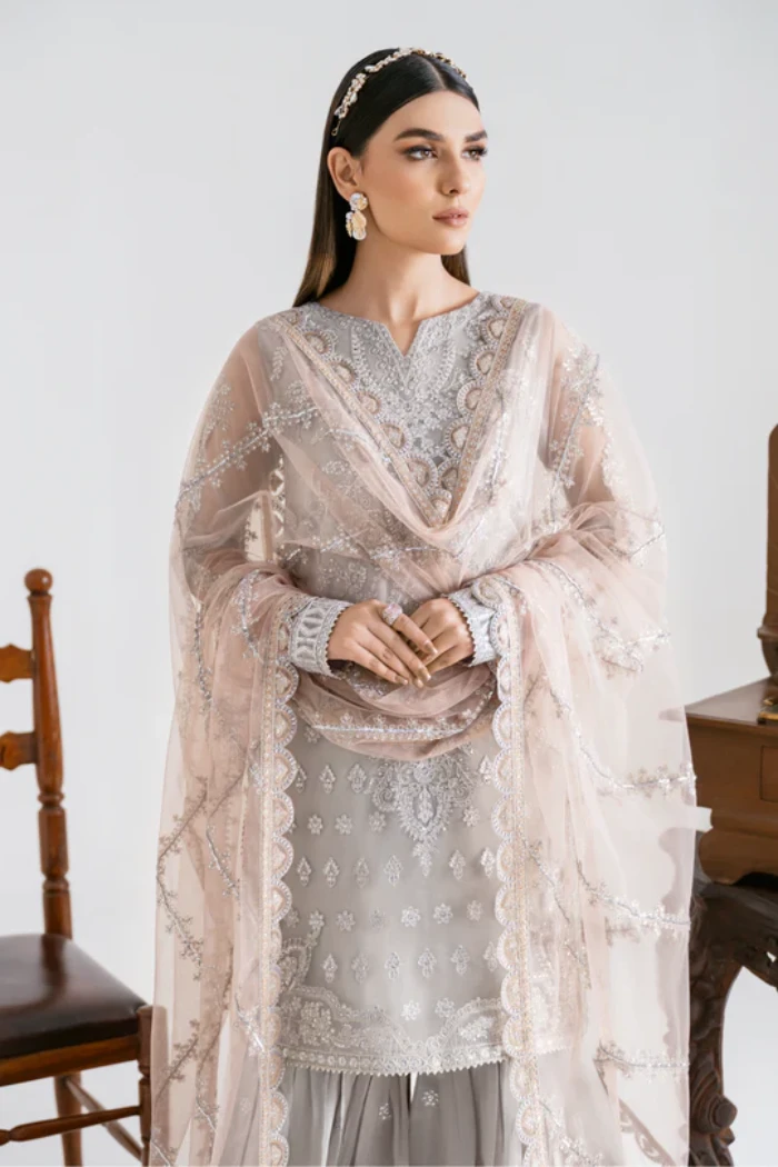 Iznik Chinon Chiffon Unstitched 3pcs- What U Wear