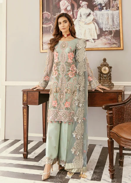 Akbar Aslam- Organza Suit-ANGELICA-05