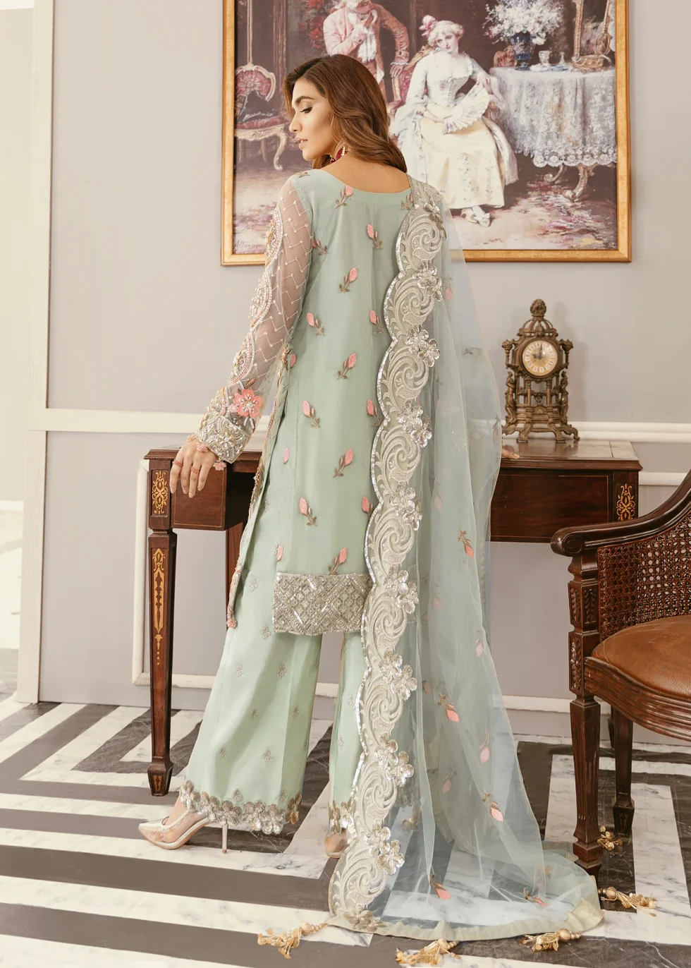 Akbar Aslam- Organza Suit-ANGELICA-05