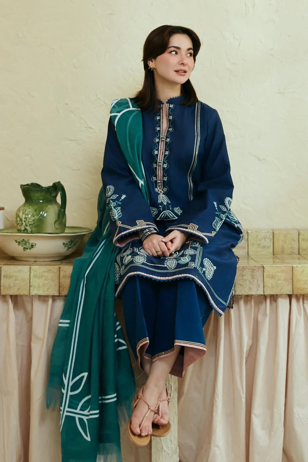 Zara Shahjahan-Coco Lawn Unstitched '24 GUL MOHAR-3B