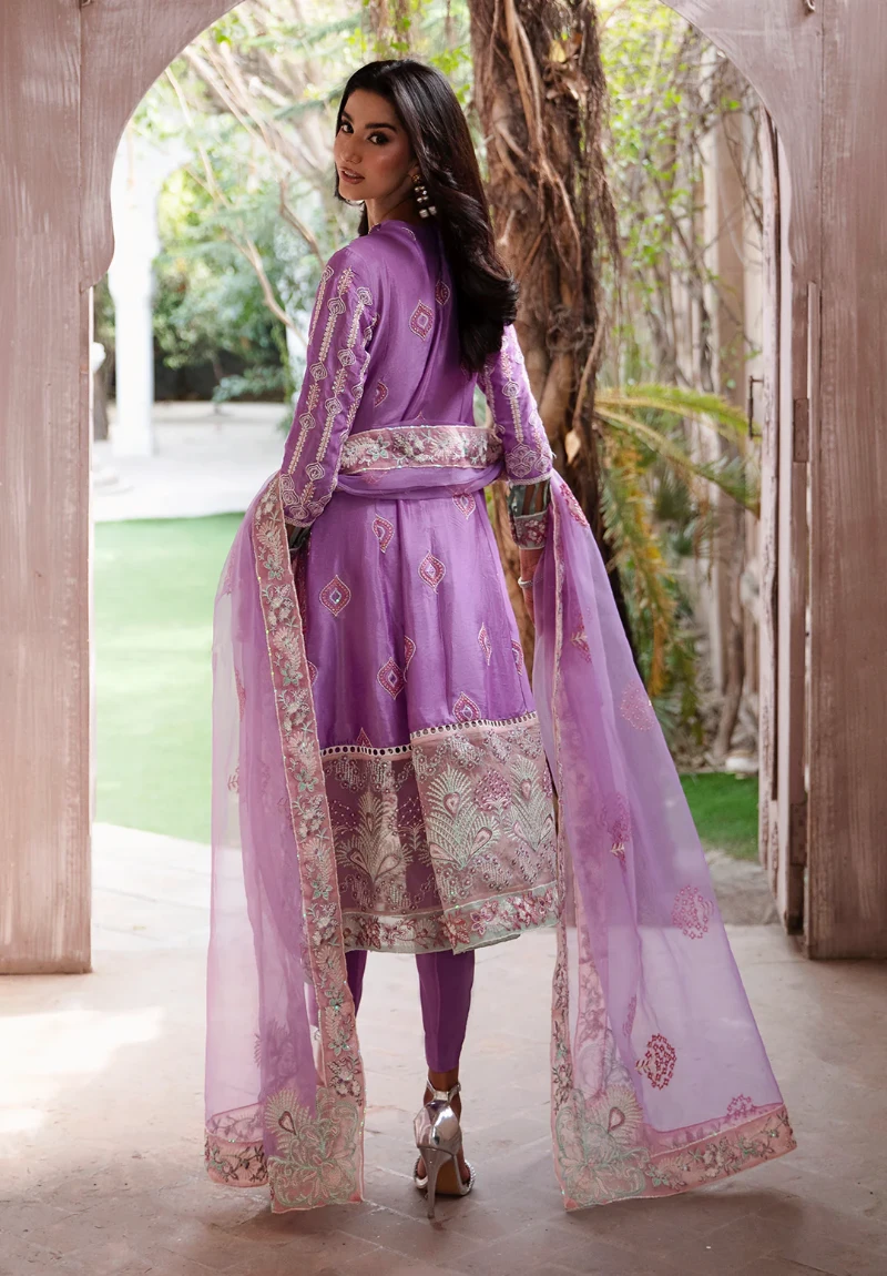 Maria Osama-Rang E Noor Eid Luxury 3pcs-Kanwal -Lilac