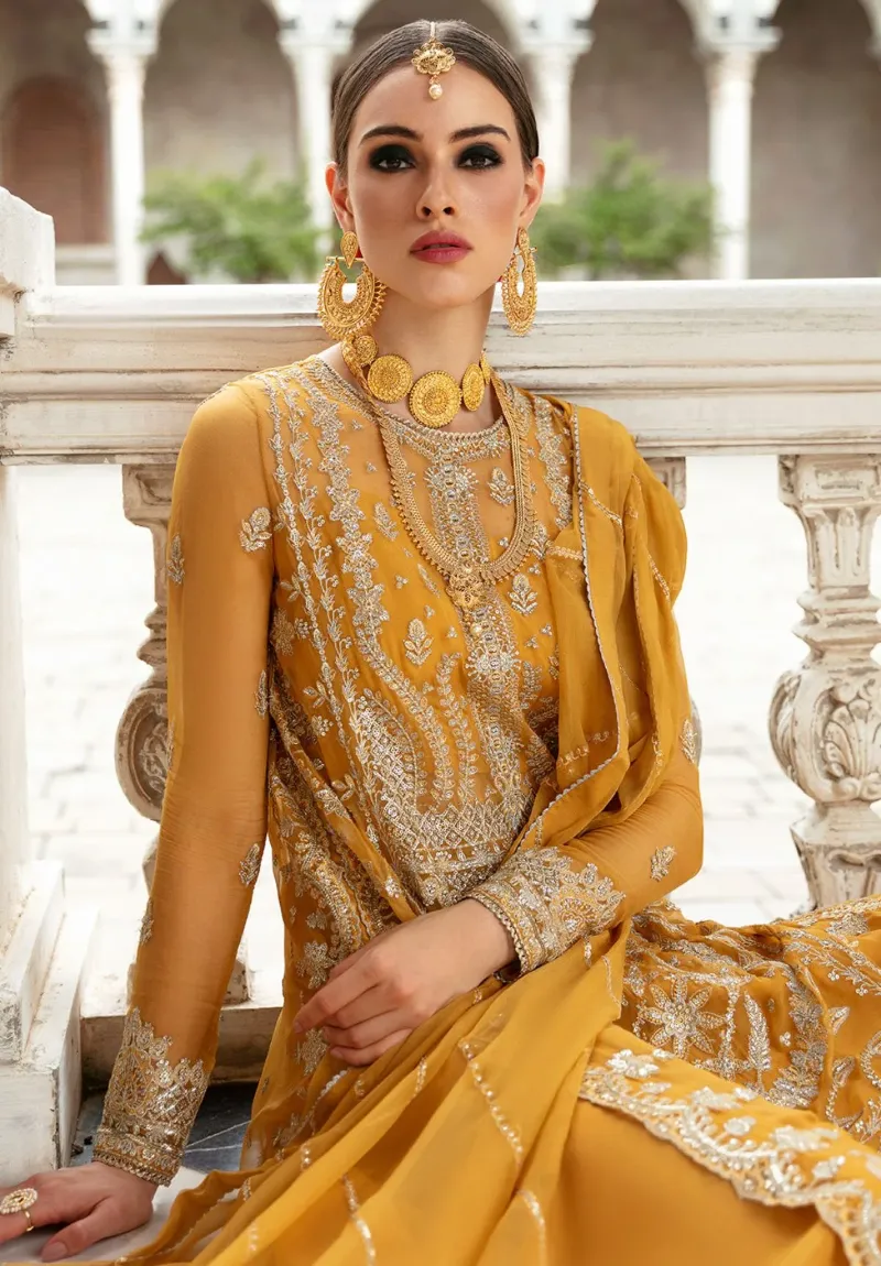 Saad Shaikh -Formal Collection - Panache -Marigold