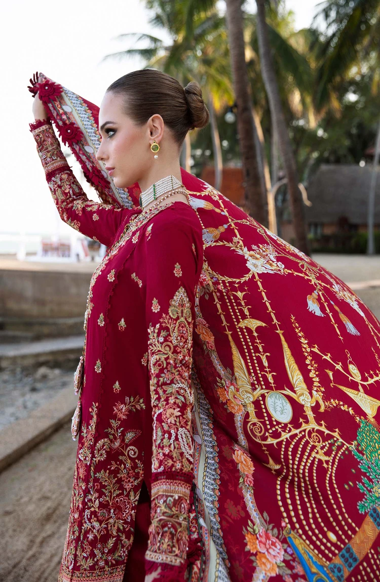 Kanwal Malik-Sareen Luxury Lawn 2024-Rose