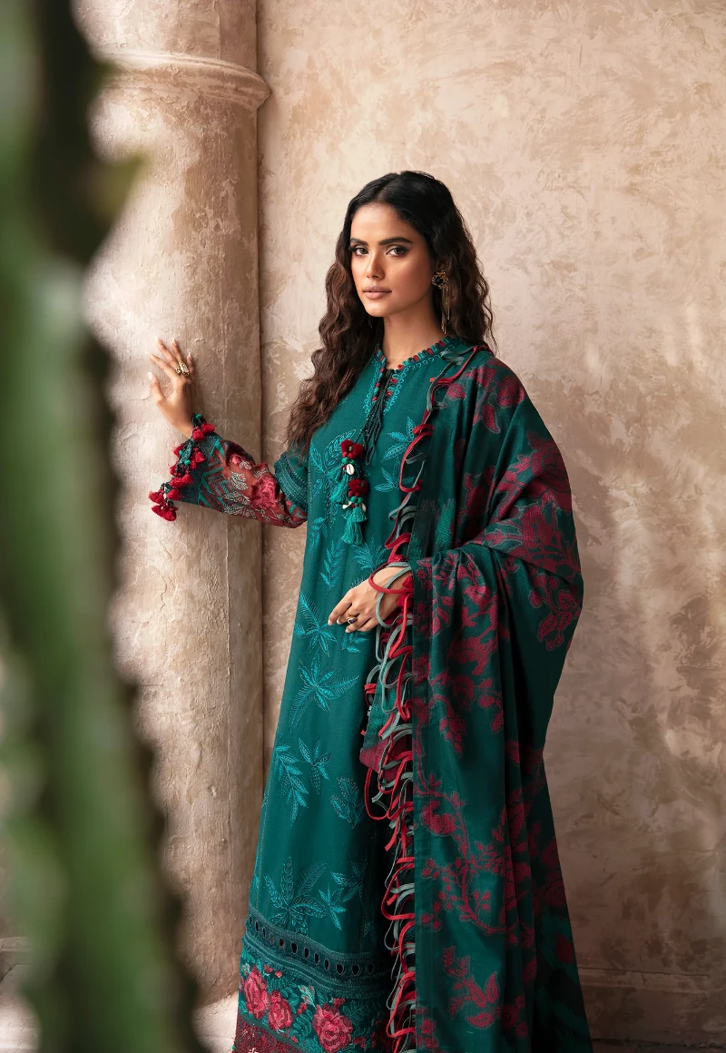 Ethnic Rozana Winter Embroidered Unstitched Suit-01- What U Wear