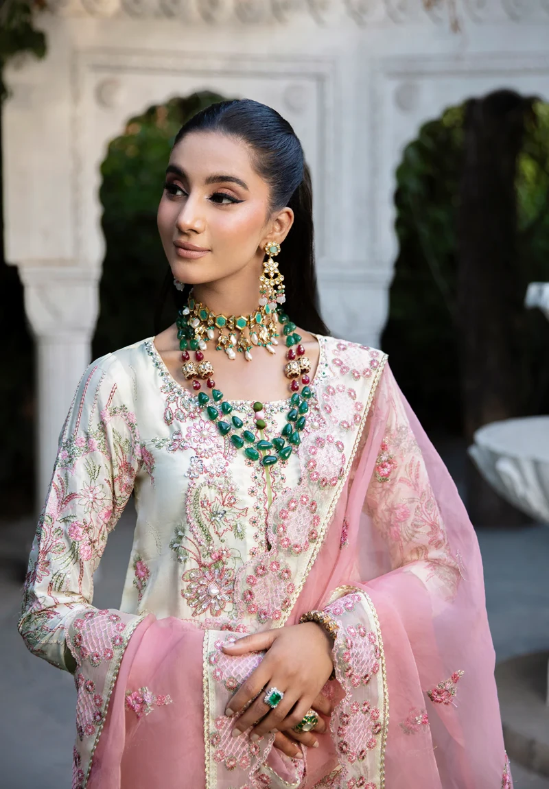 Maria Osama-Rang E Noor Eid Luxury 3pcs-Chambeli