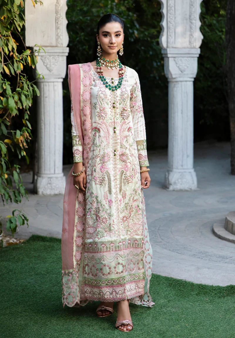 Maria Osama-Rang E Noor Eid Luxury 3pcs-Chambeli