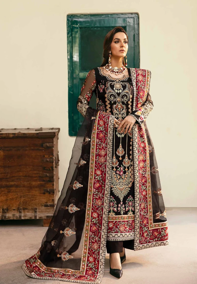 Akbar Aslam- Organza Suit-AMARI-09