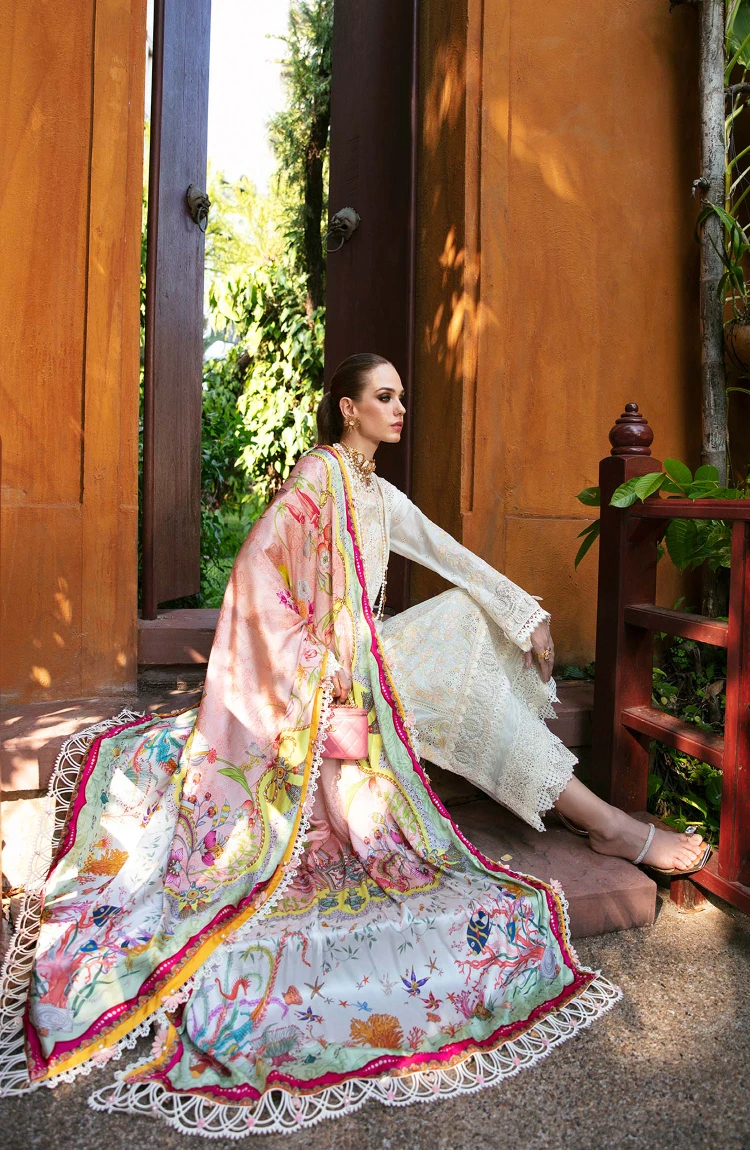 Kanwal Malik-Sareen Luxury Lawn 2024-Daisy