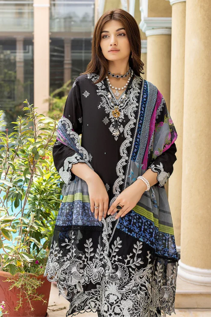 Azure Luxury Lawn Jacquard 3Pcs- What U Wear