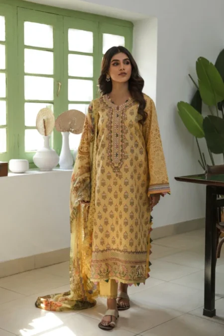 Aabyaan Afsaneh Unstitched Luxury Lawn 3pcs- What U Wear