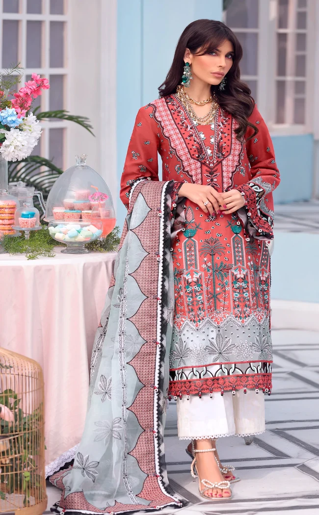 Afsana Anaya Luxury Festive Lawn 3pcs- What U Wear