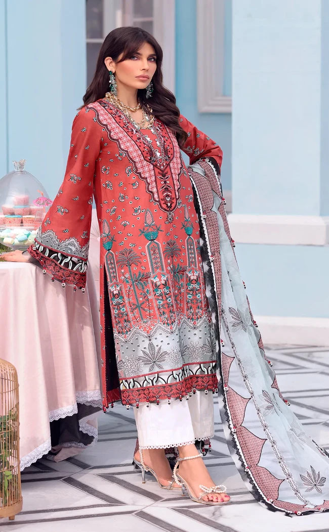 Afsana Anaya Luxury Festive Lawn 3pcs- What U Wear