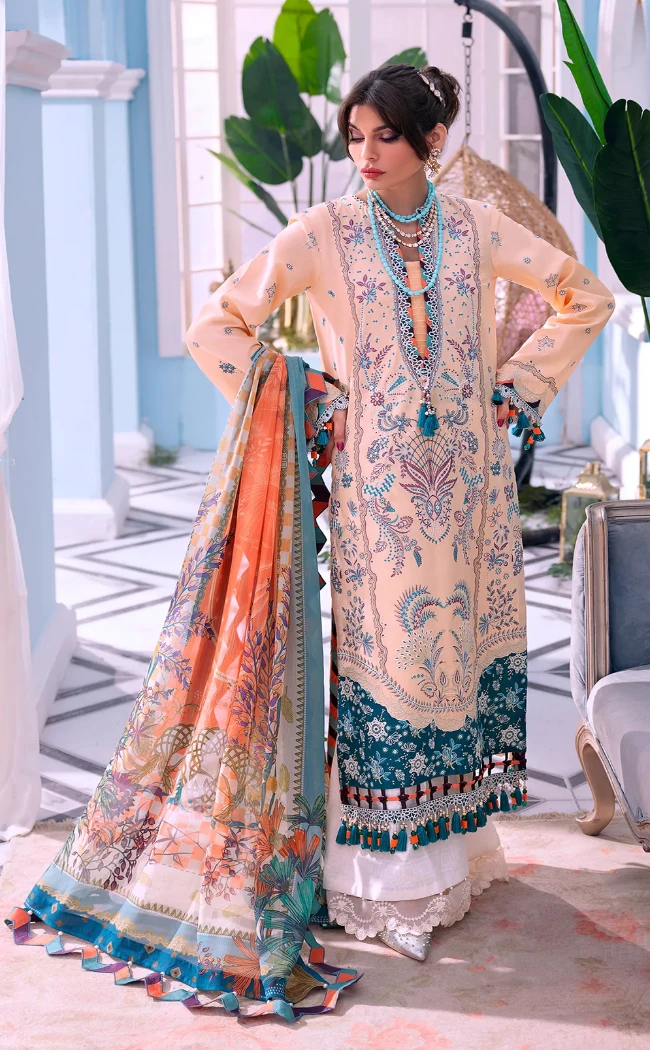 Afsana Anaya Luxury Festive Lawn 3pcs- What U Wear