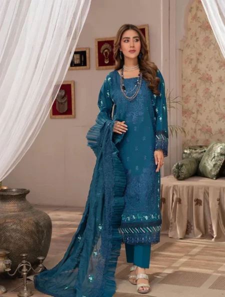 Manizay Gul Maina Embroidered Lawn 3pcs-03