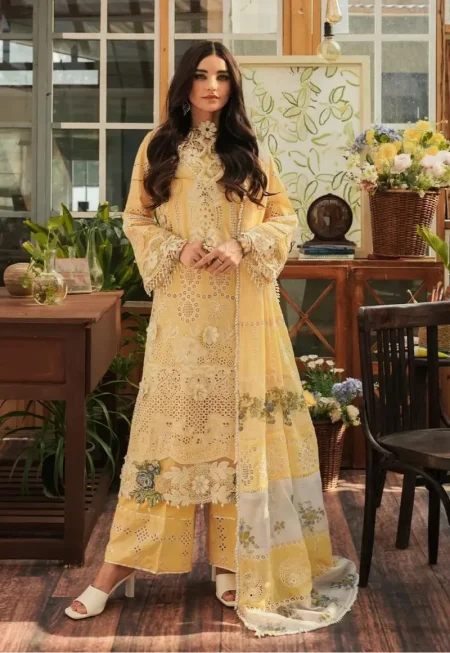 KAHF- Luxury Lawn 3pcs Suit-Sun Kissed