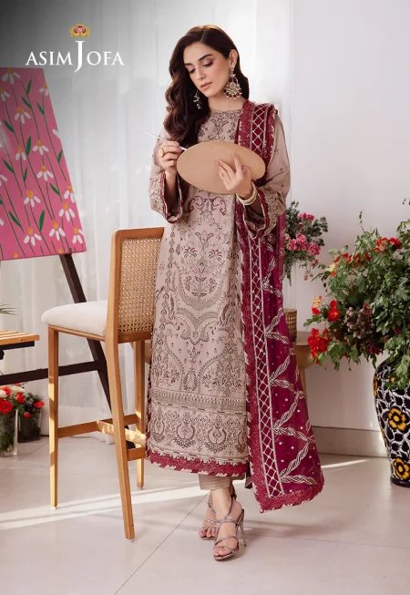 Asim Jofa Uraan Embroidered Lawn 3pcs-03