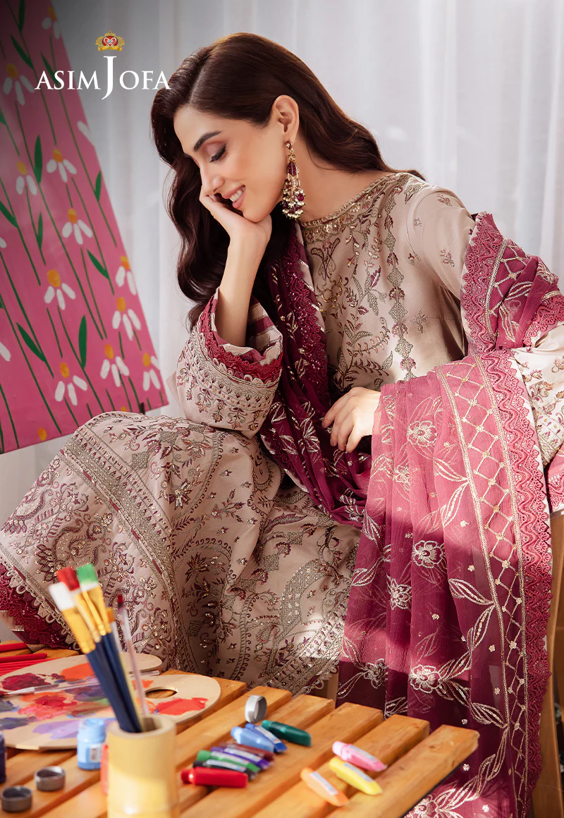 Asim Jofa Uraan Embroidered Lawn 3pcs-03