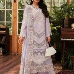 KAHF- Luxury Lawn 3pcs Suit-Lilac