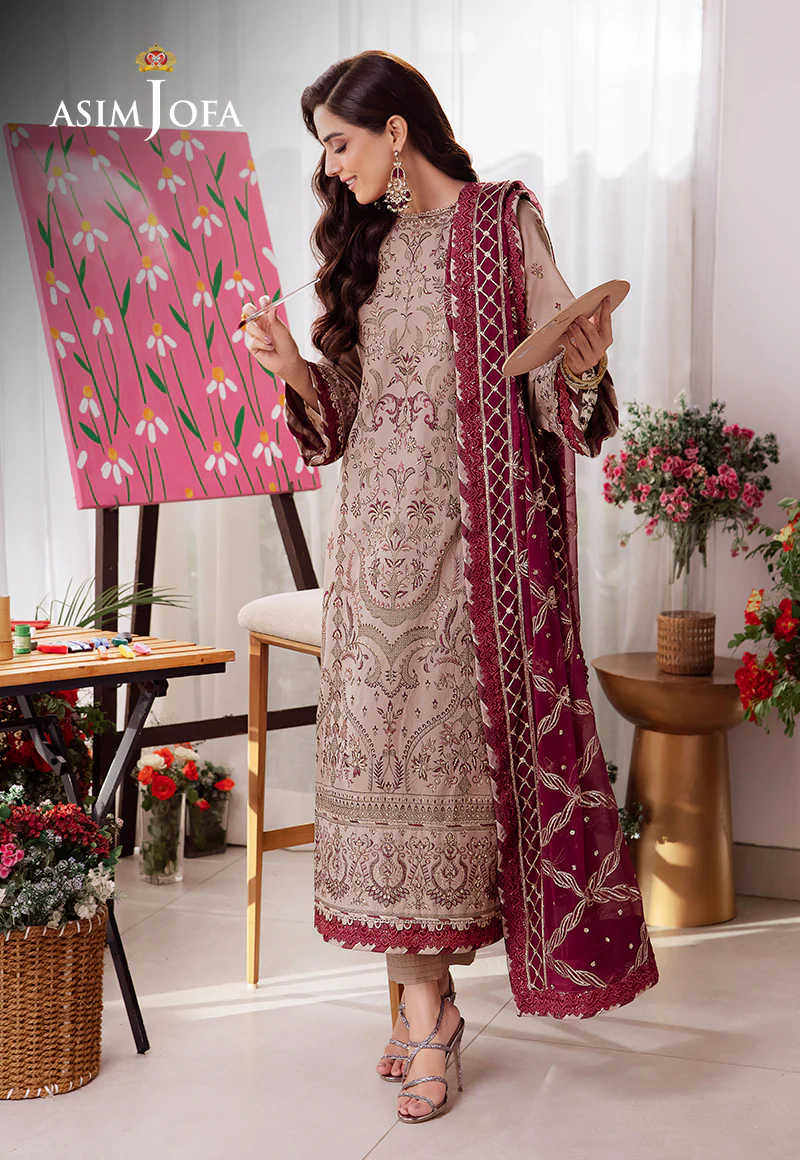 Asim Jofa Uraan Embroidered Lawn 3pcs-03