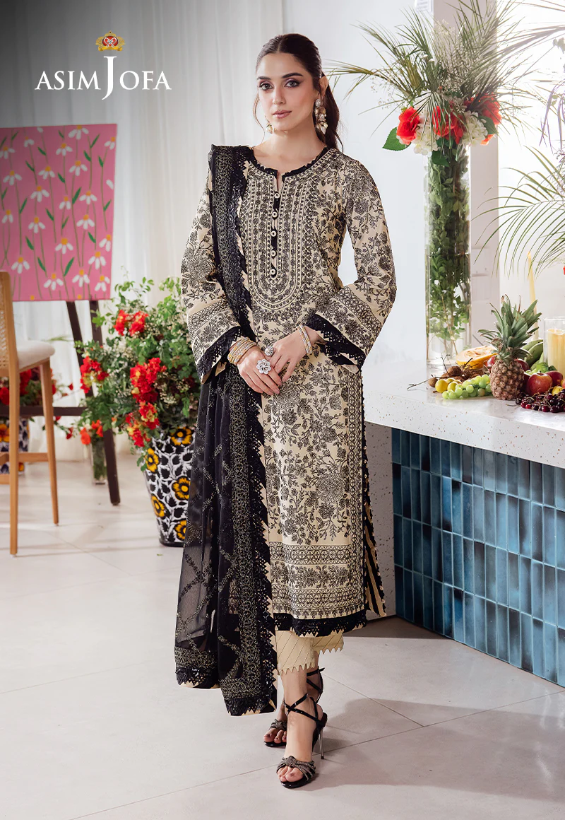 Asim Jofa Uraan Embroidered Lawn 3pcs-04