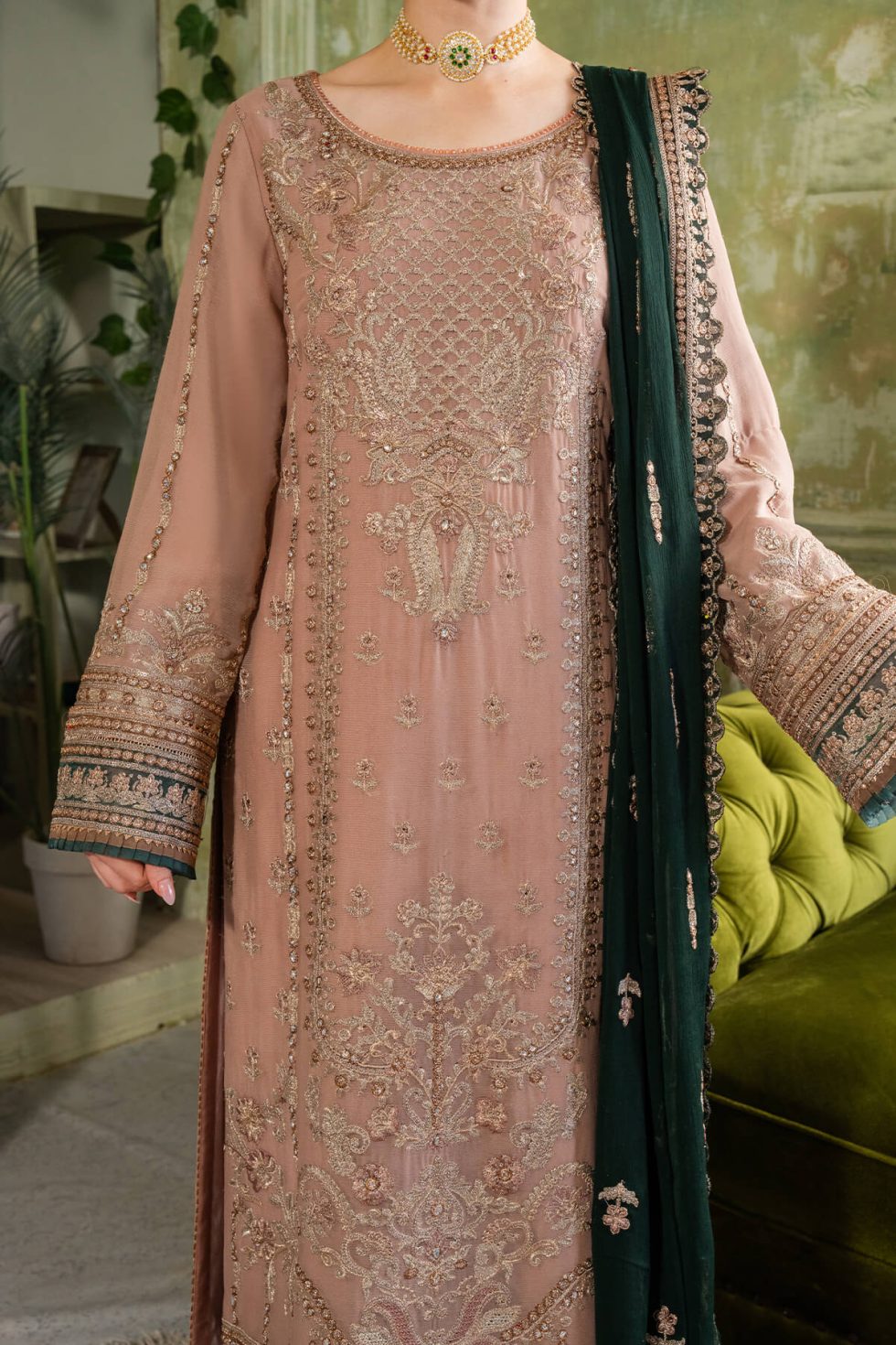 Naina By Imrozia Embroidered Chiffon 3pcs- Gul