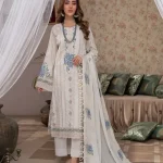 Manizay Gul Maina Embroidered Lawn 3pcs-07