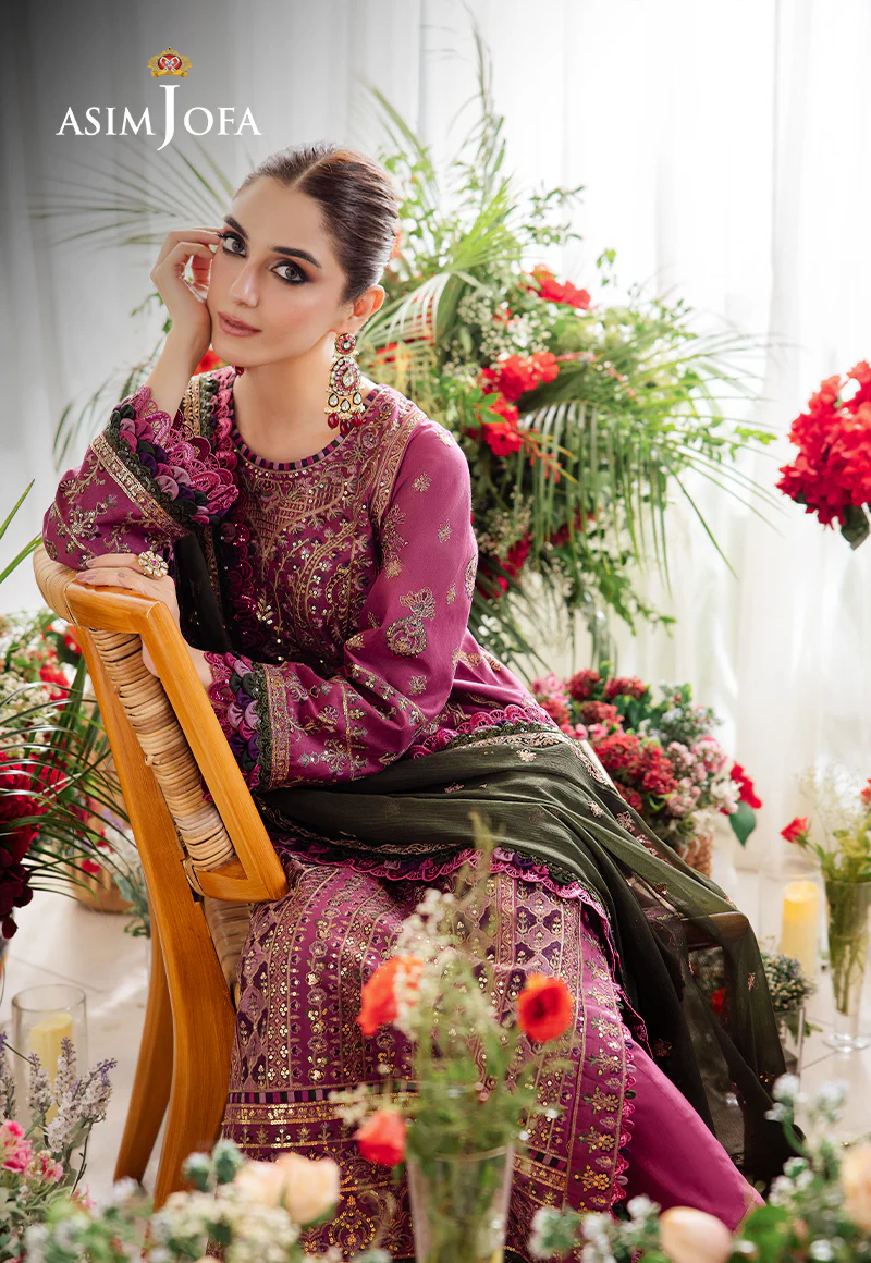 Asim Jofa Uraan Embroidered Lawn 3pcs-05