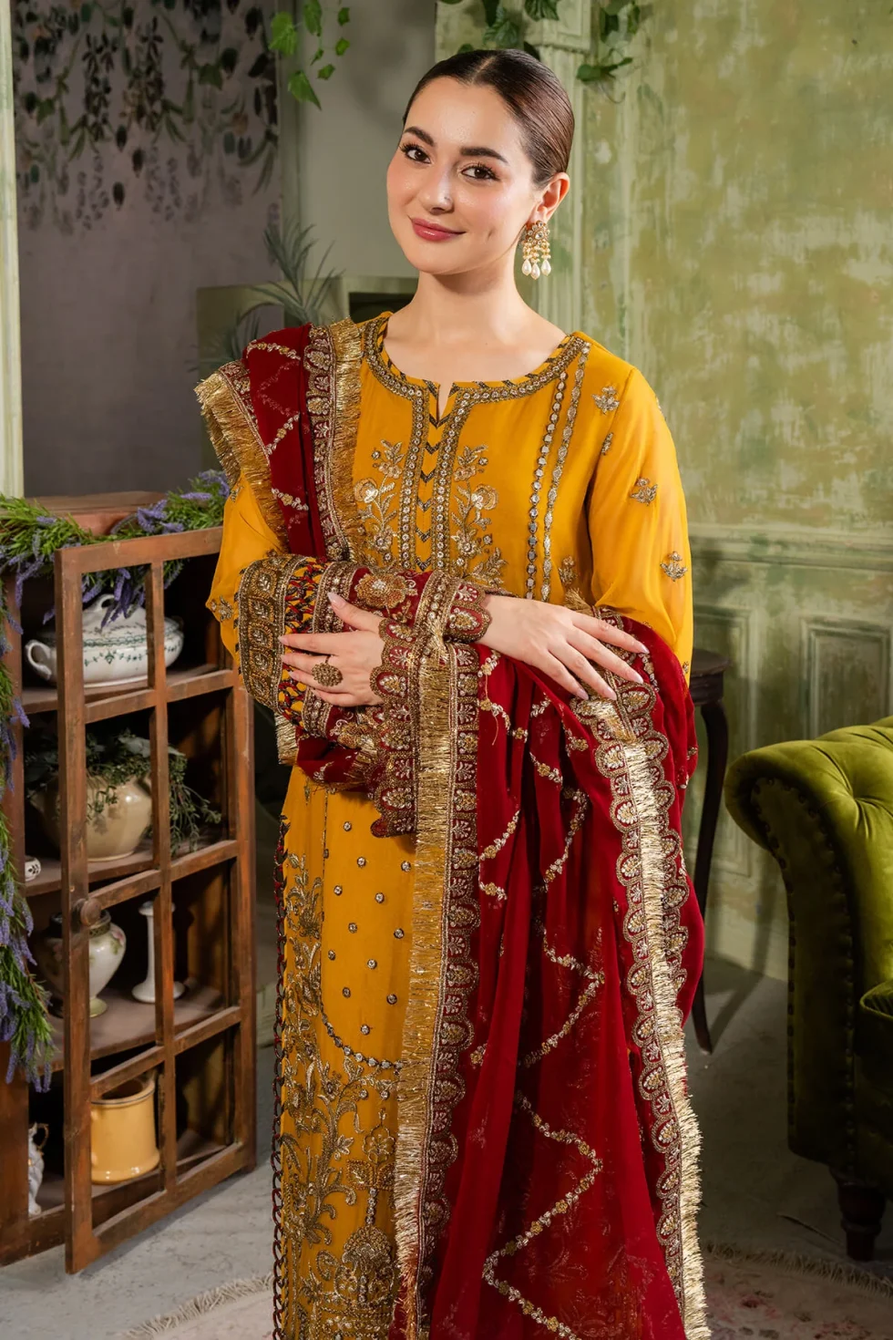 Naina By Imrozia Embroidered Chiffon 3pcs- Naaz