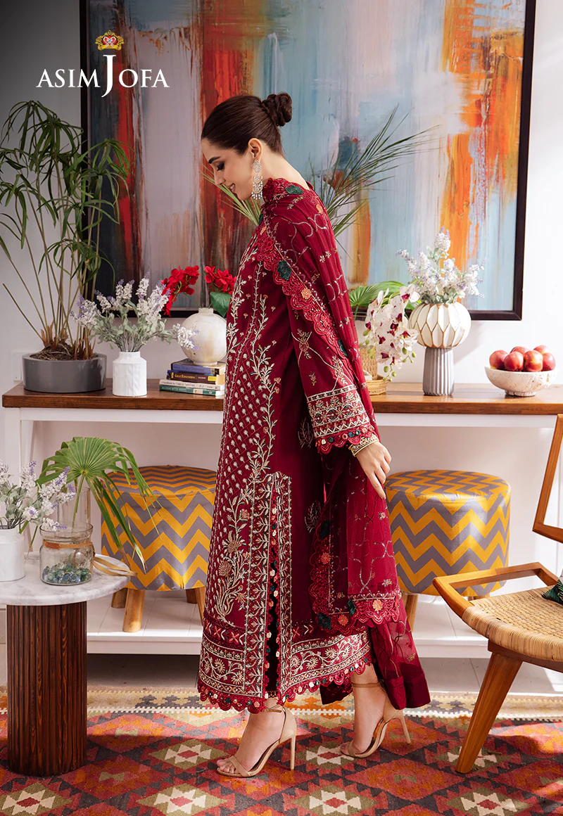 Asim Jofa Uraan Embroidered Lawn 3pcs-06