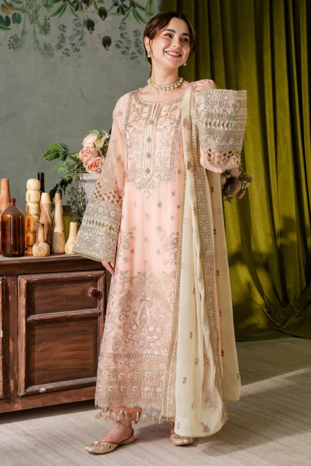 Naina By Imrozia Embroidered Chiffon 3pcs- Kashud