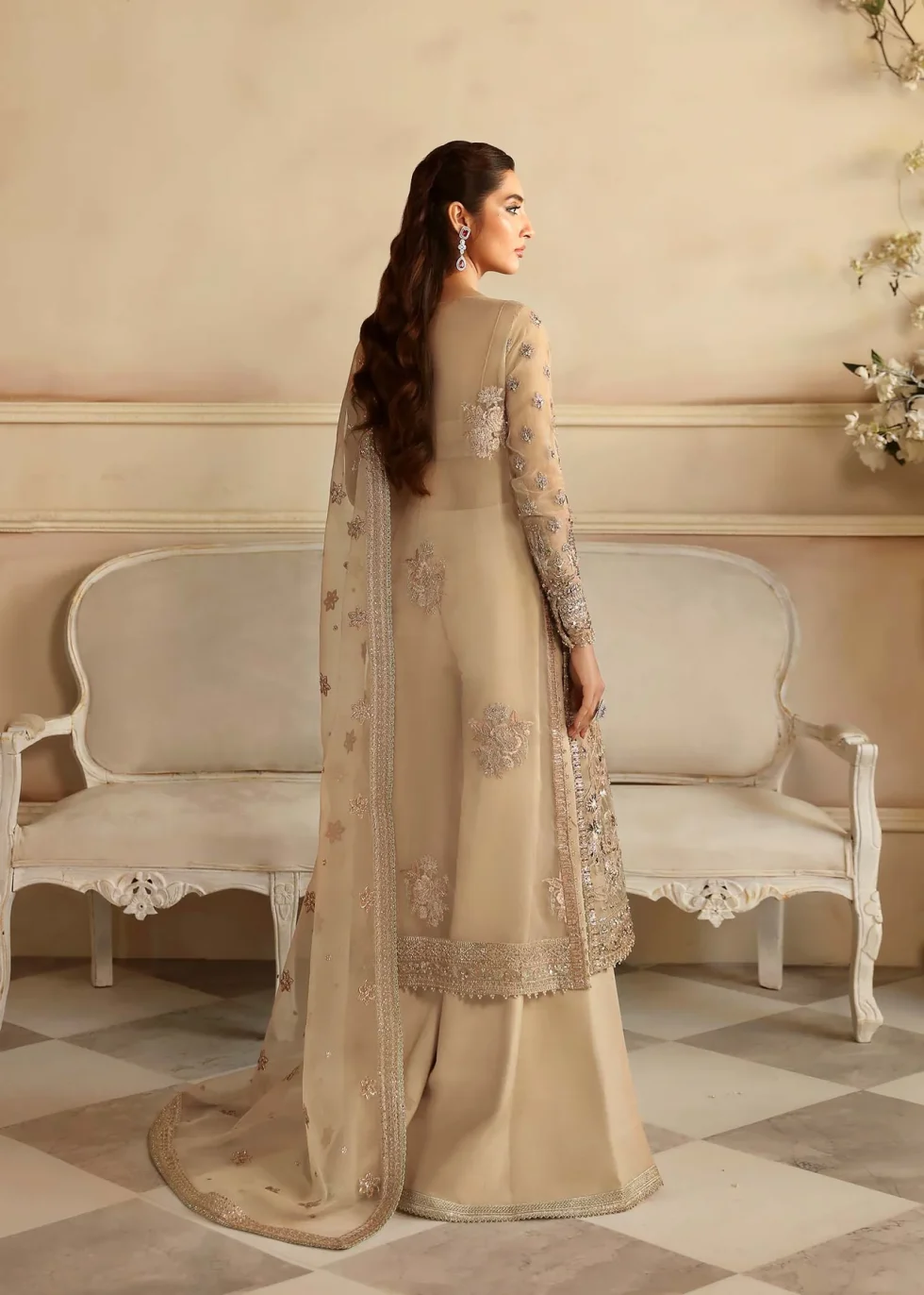 Akbar Aslam-Aleia Wedding Suit- Nacar