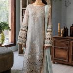 Naina By Imrozia Embroidered Chiffon 3pcs- Rumman