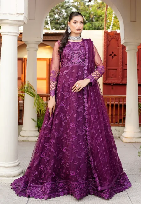 Maryam's Embroidered Net-A-6001