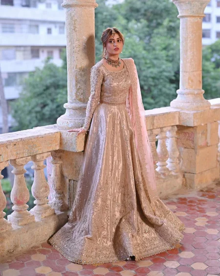 Qalamkar Luxury Embroidered Lehenga -SF-04