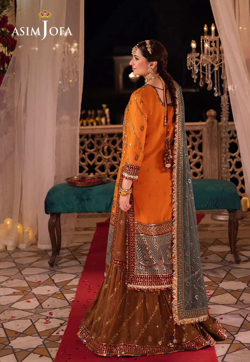 Asim Jofa Chandni Raatein Embroidered Chiffon 3pcs-07