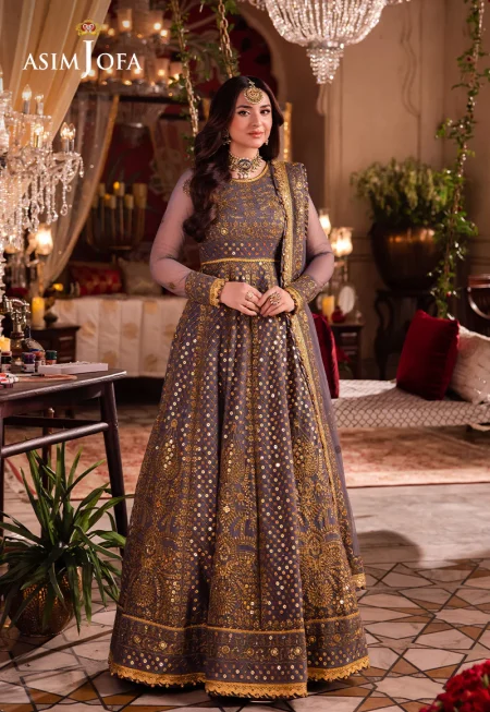 Asim Jofa Chandni Raatein Embroidered Chiffon 3pcs-10