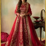 Saad Shaikh- Elena wedding Formals-Cerise