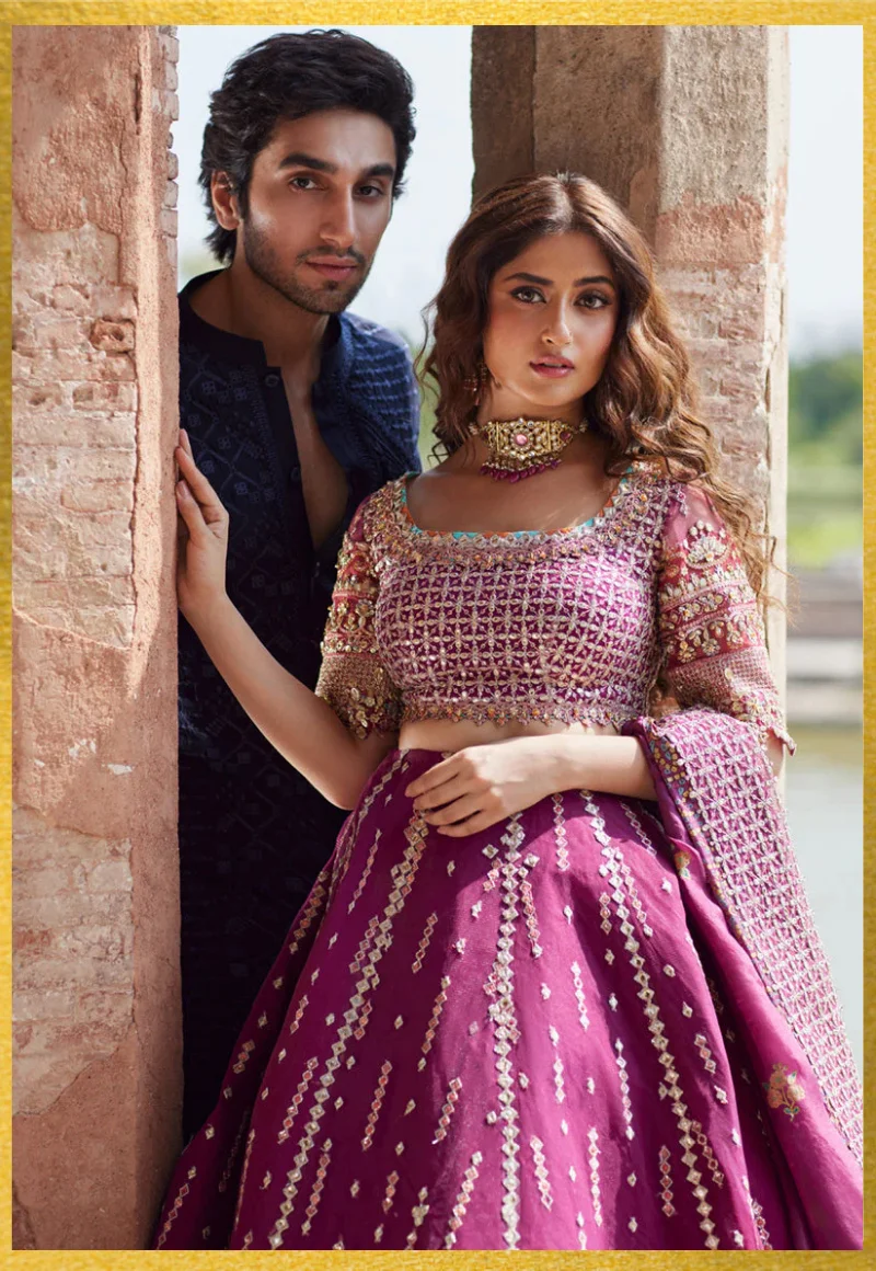 Qalamkar Shadmani Luxury Formals Unstitched 3pcs-Alya