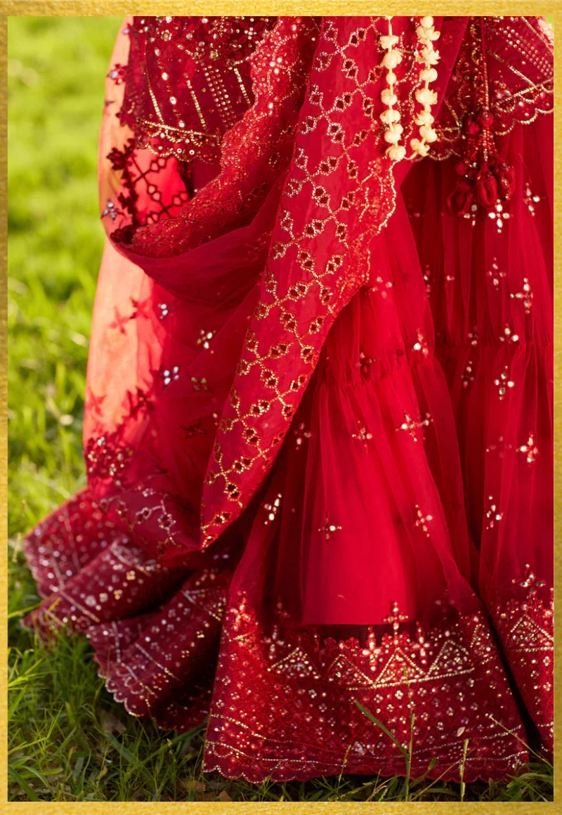 Qalamkar Shadmani Luxury Formals Unstitched 3pcs-Nurah