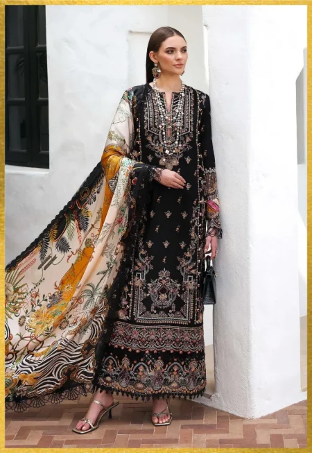 Kanwal Malik ELYSIA LUXURY LAWN- Noire