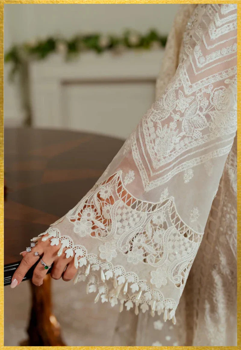 Baroque-Chantelle Embroidered Chiffon Unstitched 3Pc-FF1