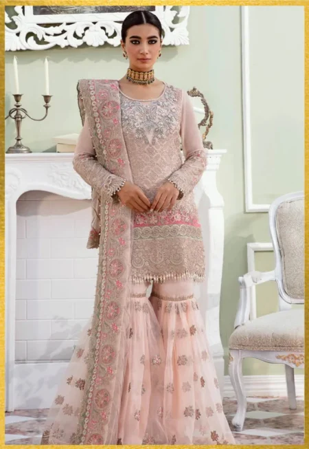 Imrozia Premium Embroidered Maia 3Pc Chiffon Suit Euphemia