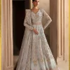 Akbar Aslam Luxury Wedding Organza Embroidered Suit- Ophelia