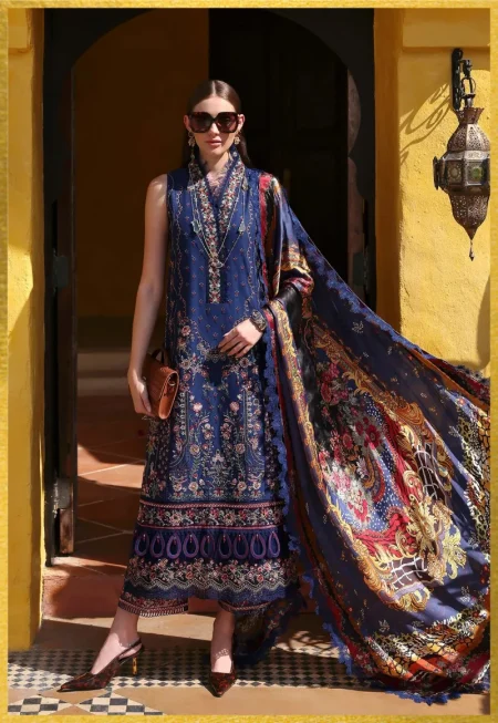 Kanwal Malik ELYSIA LUXURY LAWN- Azure