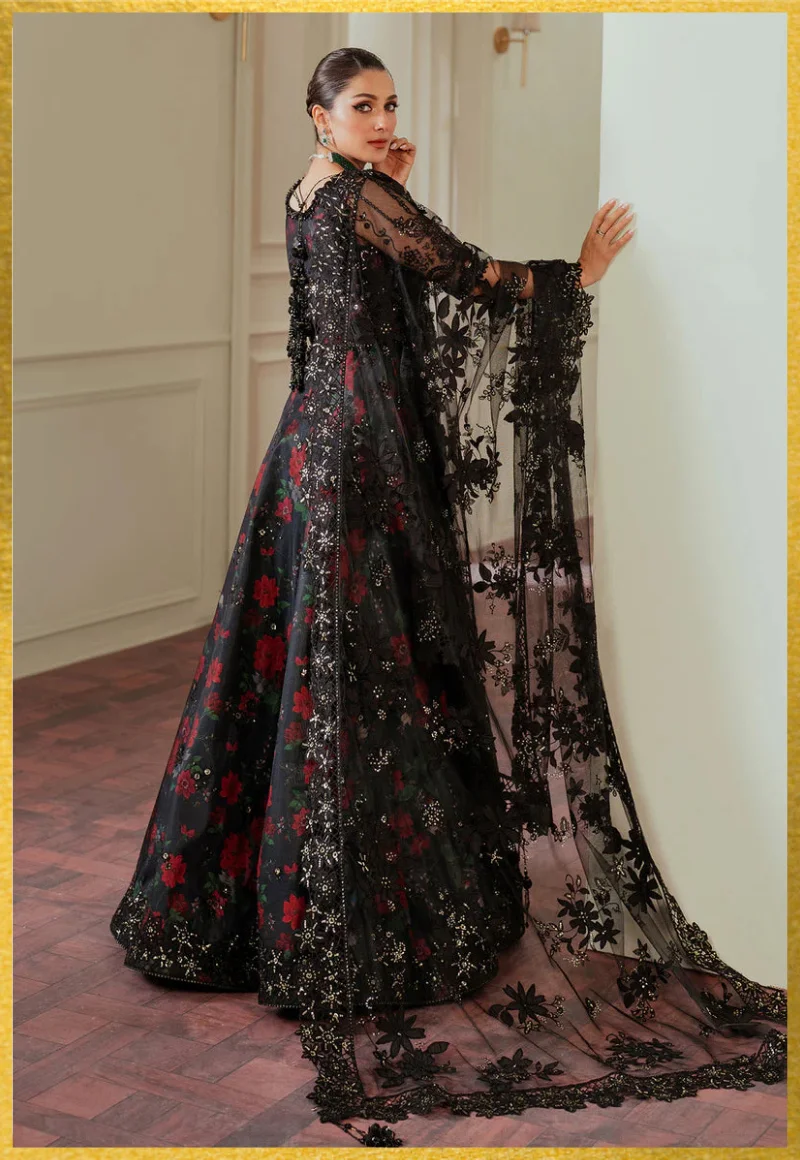 Baroque-Chantelle Embroidered Chiffon Unstitched 3Pc-FF3