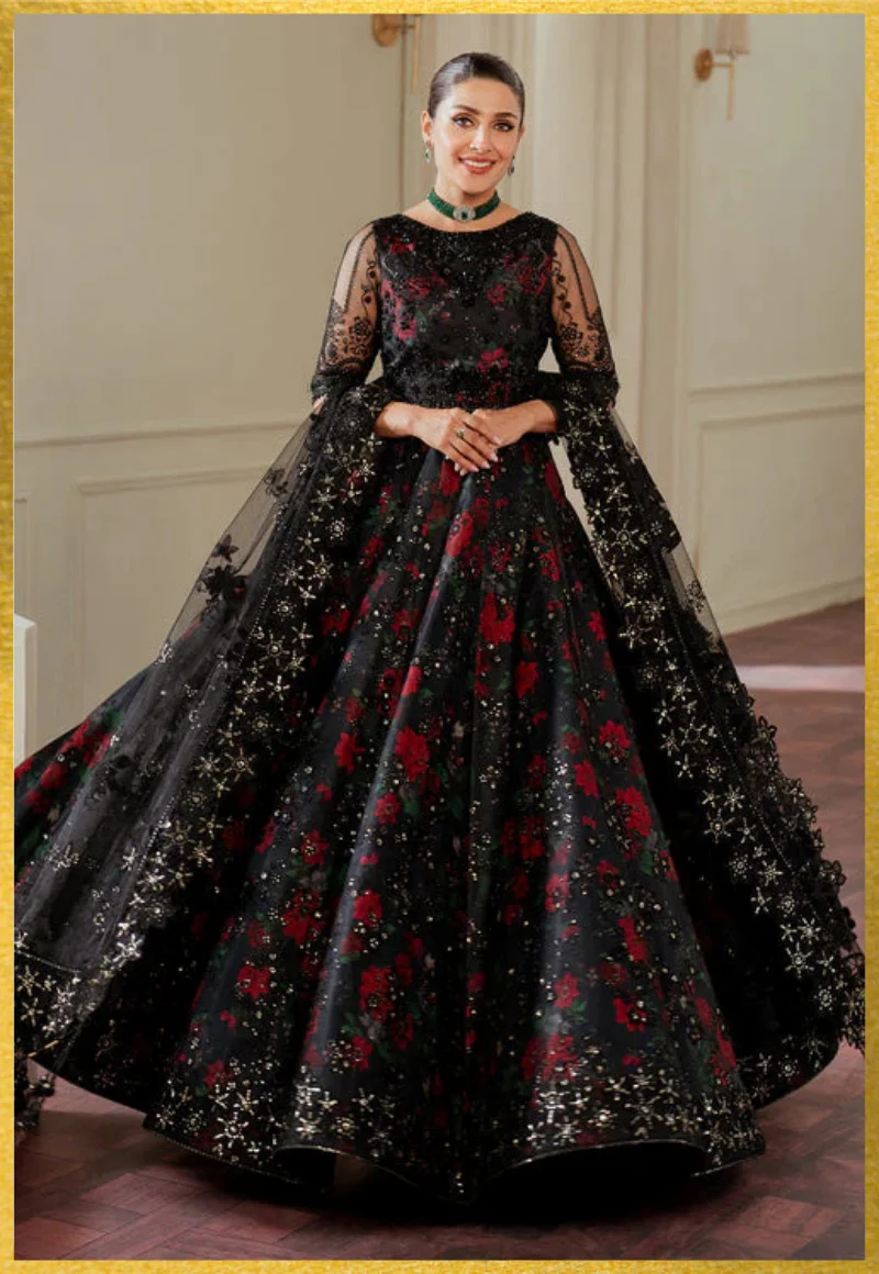 Baroque-Chantelle Embroidered Chiffon Unstitched 3Pc-FF3